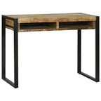 vidaXL Schminktisch mit Regal Braun 100 x 50 x 75 cm Massivholz Mango