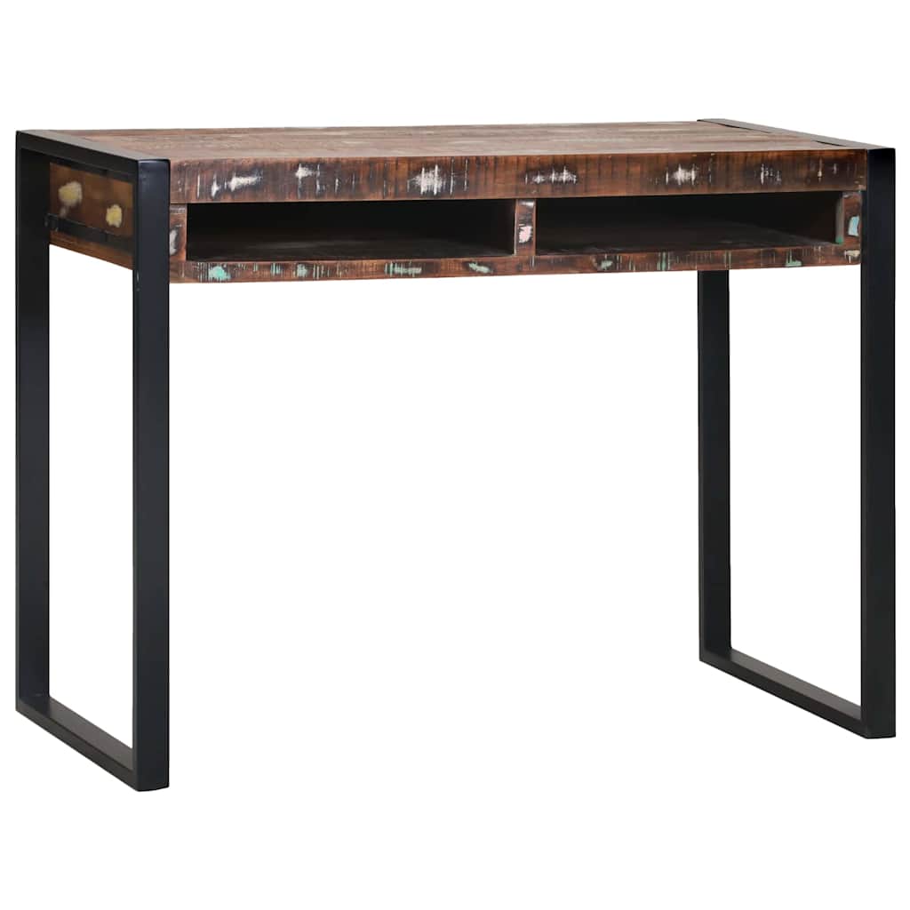 vidaXL Schminktisch Mehrfarbig 100 x 50 x 75 cm Massivholz Altholz