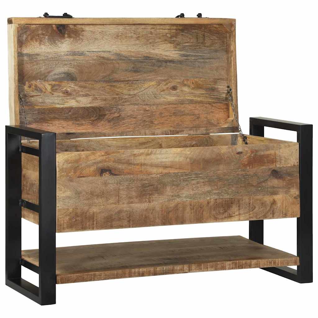 vidaXL Aufbewahrungsbox Braun 80 x 35 x 45 cm Massivholz Mango