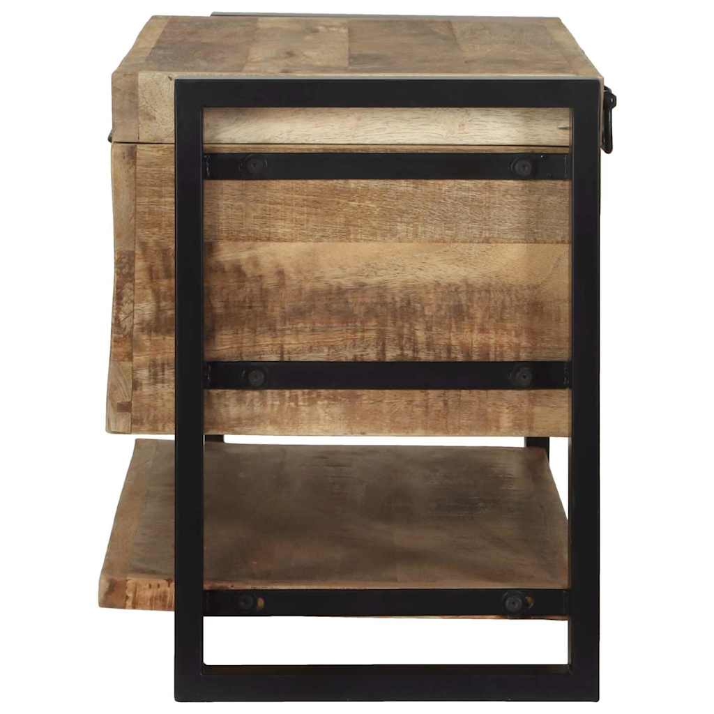 vidaXL Aufbewahrungsbox Braun 80 x 35 x 45 cm Massivholz Mango