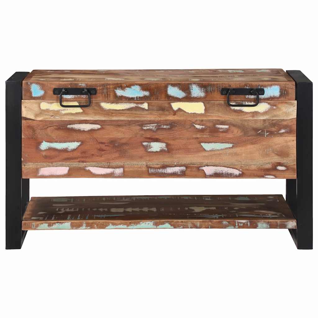 vidaXL Aufbewahrungsbox Mehrfarbig 80 x 35 x 45 cm Massivholz Altholz