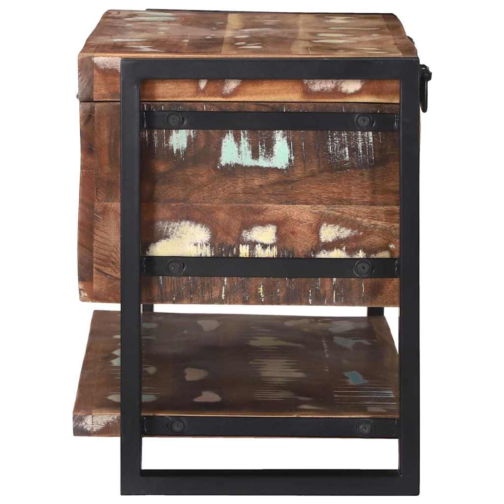 vidaXL Aufbewahrungsbox Mehrfarbig 80 x 35 x 45 cm Massivholz Altholz