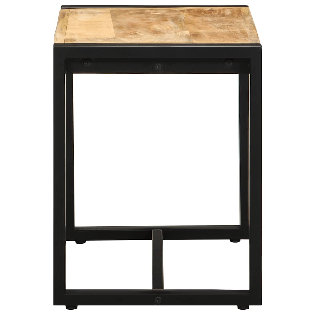 vidaXL Bank 60x35x45 cm Raues Massivholz Mango