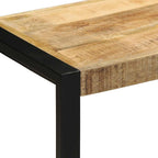 vidaXL Bank 60x35x45 cm Raues Massivholz Mango