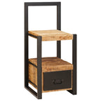 vidaXL Ankleidehaken mit Regal Braun 40 x 40 x 90 cm Massivholz Mango