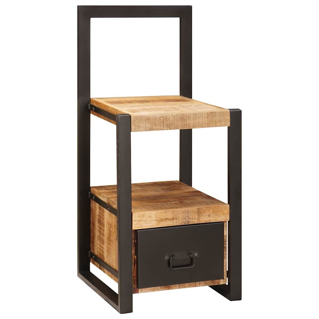vidaXL Ankleidehaken mit Regal Braun 40 x 40 x 90 cm Massivholz Mango