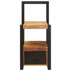 vidaXL Ankleidehaken mit Regal Braun 40 x 40 x 90 cm Massivholz Mango