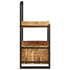vidaXL Ankleidehaken mit Regal Braun 40 x 40 x 90 cm Massivholz Mango
