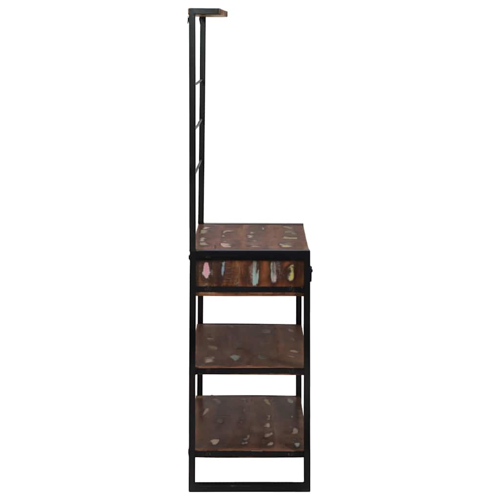vidaXL Küchenregal Mehrfarbig und Schwarz 80 x 40 x 160 cm