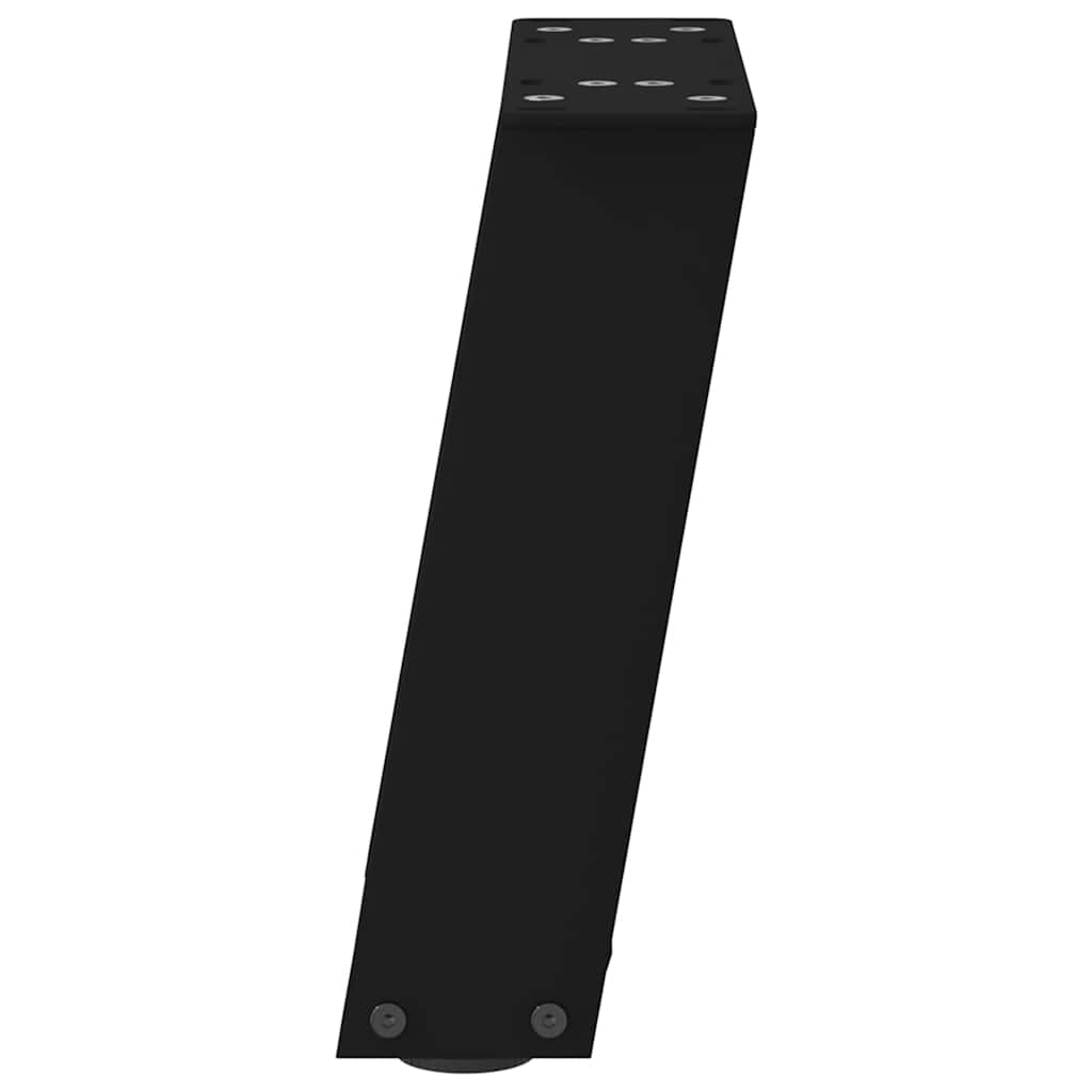 vidaXL Couchtischbeine U-Form 2 Stk. Schwarz 30x(30-31) cm Stahl