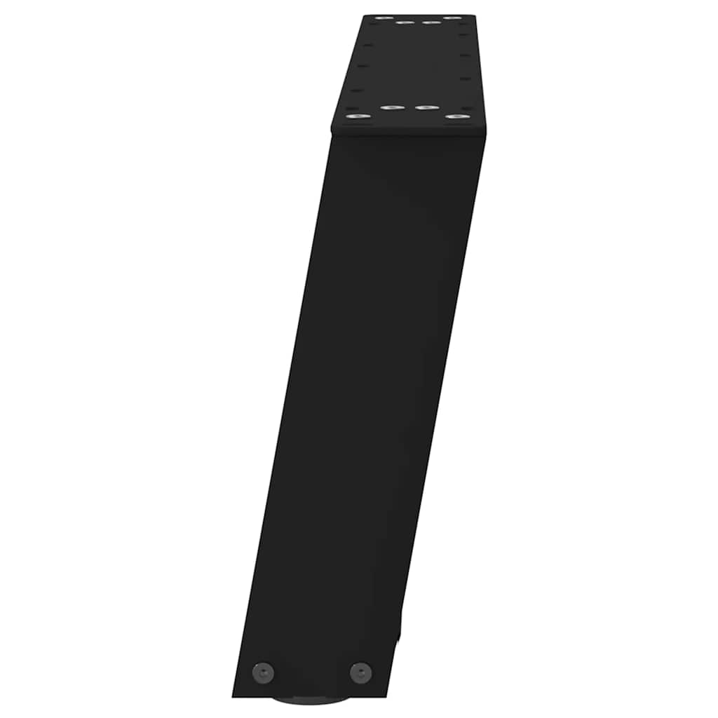 vidaXL Couchtischbeine U-Form 2 Stk. Schwarz 70x(30-31) cm Stahl