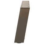 vidaXL Couchtischbeine U-Form 2 Stk. Naturstahl 70x(30-31) cm Stahl
