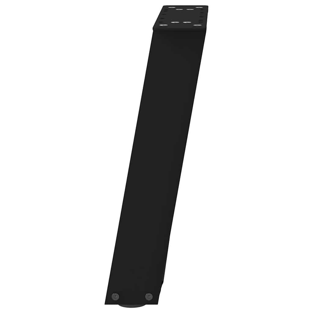 vidaXL Couchtischbeine U-Form 2 Stk. Schwarz 38x(42-43) cm Stahl