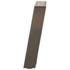 vidaXL Couchtischbeine U-Form 2 Stk. Naturstahl 38x(42-43) cm Stahl