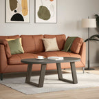 vidaXL Couchtischbeine U-Form 2 Stk. Naturstahl 60x(42-43) cm Stahl