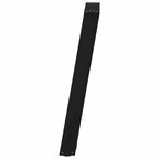 vidaXL Konsolentischbeine U-Form 2 Stk. Schwarz 28x(72-73) cm Stahl