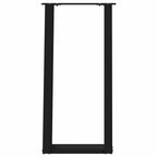 vidaXL Konsolentischbeine U-Form 2 Stk. Schwarz 38x(72-73) cm Stahl