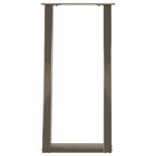 vidaXL Konsolentischbeine U-Form 2 Stk. Naturstahl 38x(72-73) cm Stahl