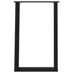 vidaXL Esstischbeine U-Form 2 Stk. Schwarz 50x(72-73) cm Stahl