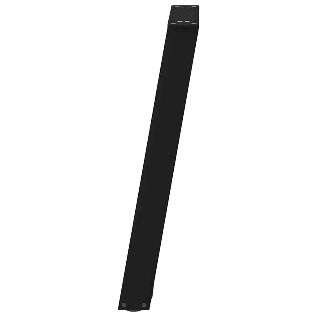 vidaXL Esstischbeine U-Form 2 Stk. Schwarz 50x(72-73) cm Stahl
