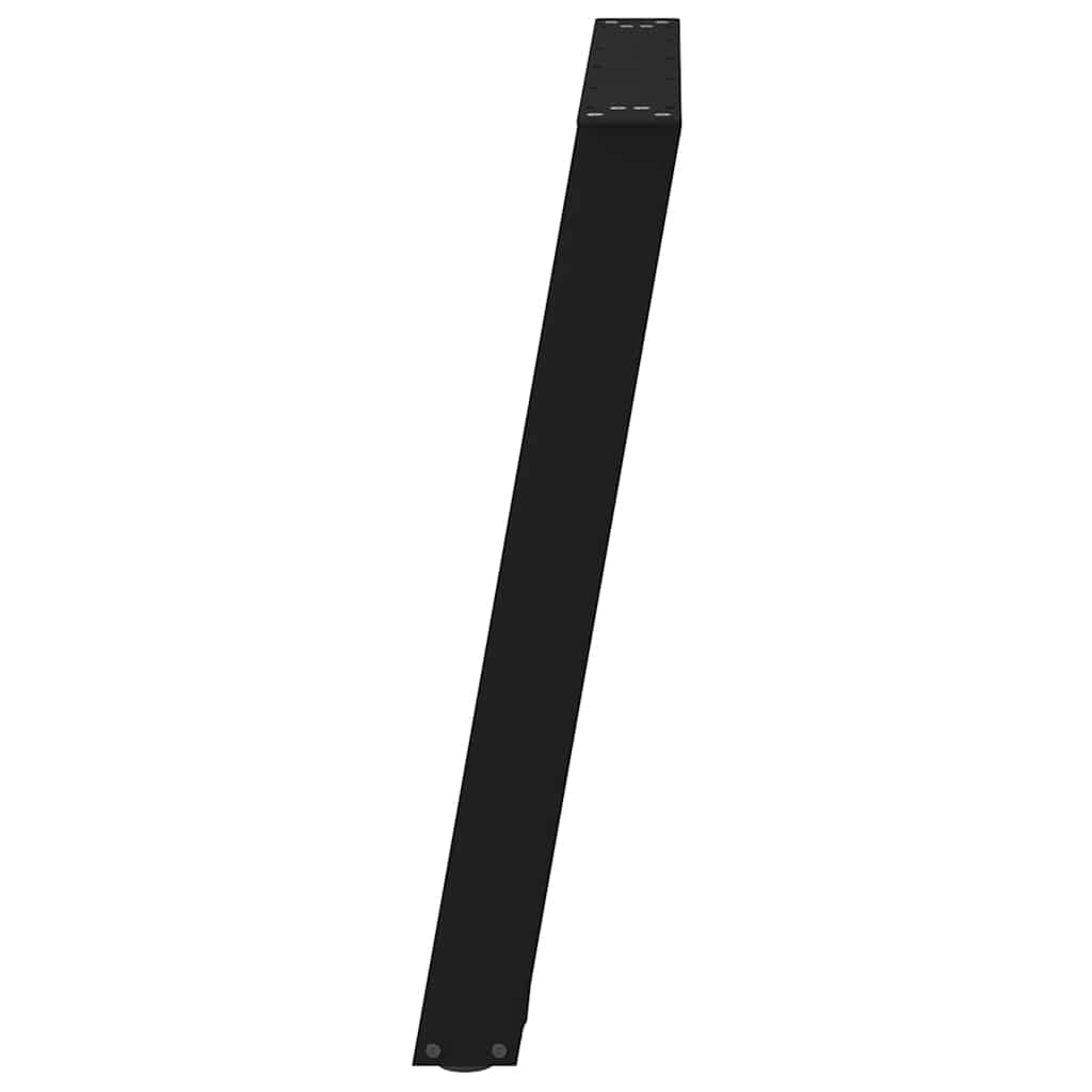 vidaXL Esstischbeine U-Form 2 Stk. Schwarz 100x(72-73) cm Stahl