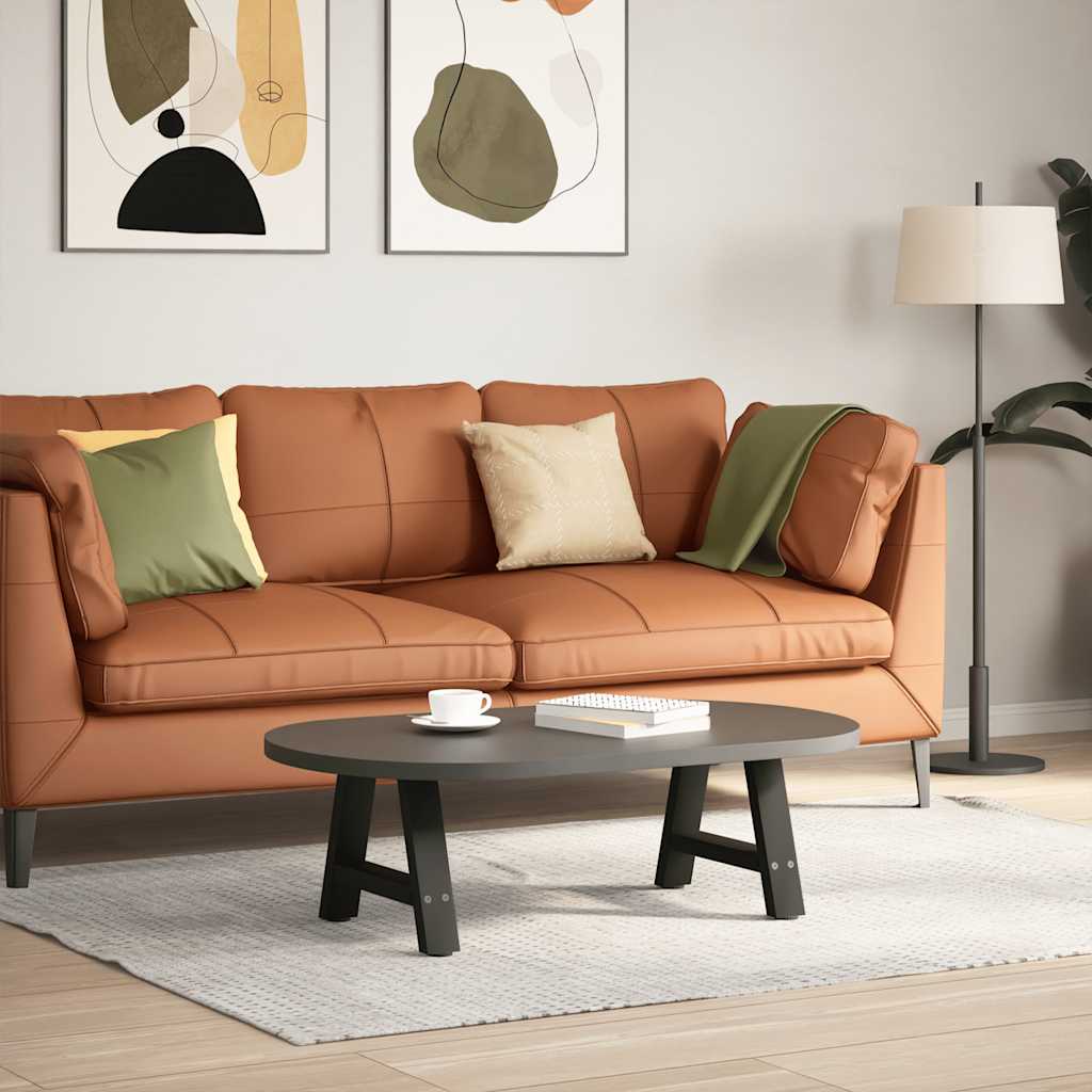 vidaXL Couchtischbeine A-Form 2 Stk. Schwarz 30x(30-31) cm Stahl