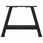 vidaXL Couchtischbeine A-Form 2 Stk. Schwarz 30x(30-31) cm Stahl
