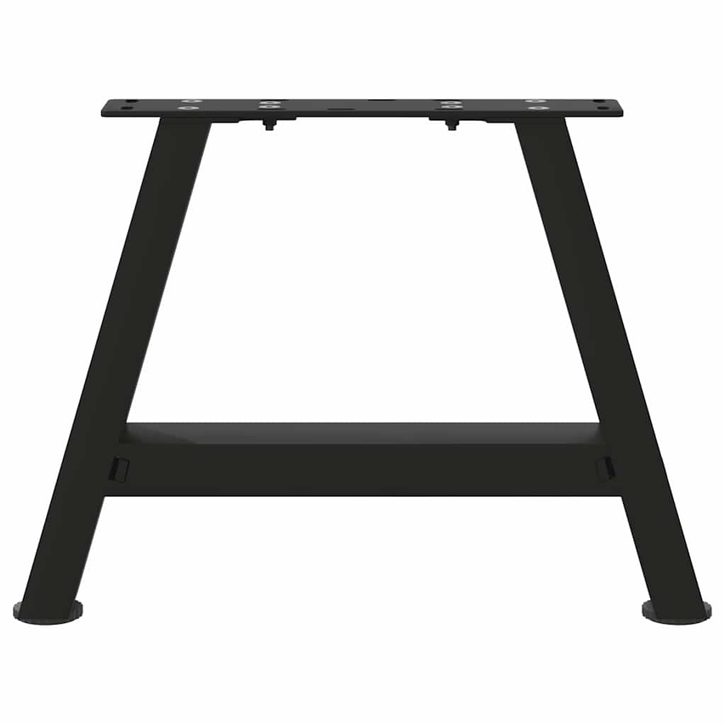 vidaXL Couchtischbeine A-Form 2 Stk. Schwarz 30x(30-31) cm Stahl