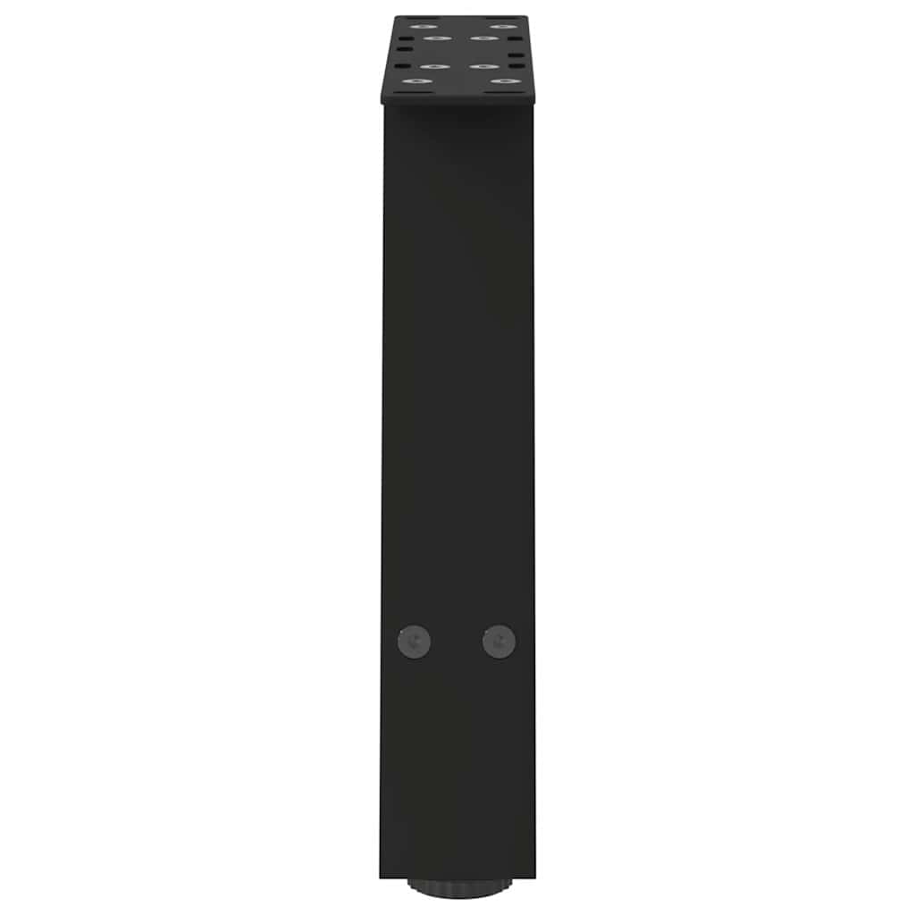vidaXL Couchtischbeine A-Form 2 Stk. Schwarz 30x(30-31) cm Stahl