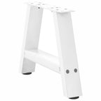 vidaXL Couchtischbeine A-Form 2 Stk. Weiß 40x(30-31) cm Stahl