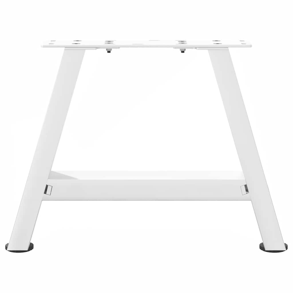 vidaXL Couchtischbeine A-Form 2 Stk. Weiß 40x(30-31) cm Stahl