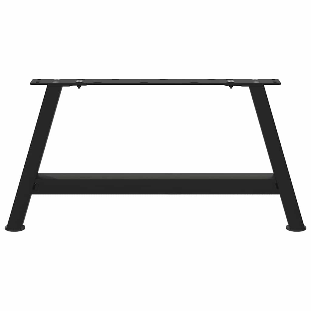 vidaXL Couchtischbeine A-Form 2 Stk. Schwarz 60x(30-31) cm Stahl