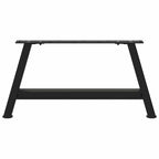 vidaXL Couchtischbeine A-Form 2 Stk. Schwarz 60x(30-31) cm Stahl