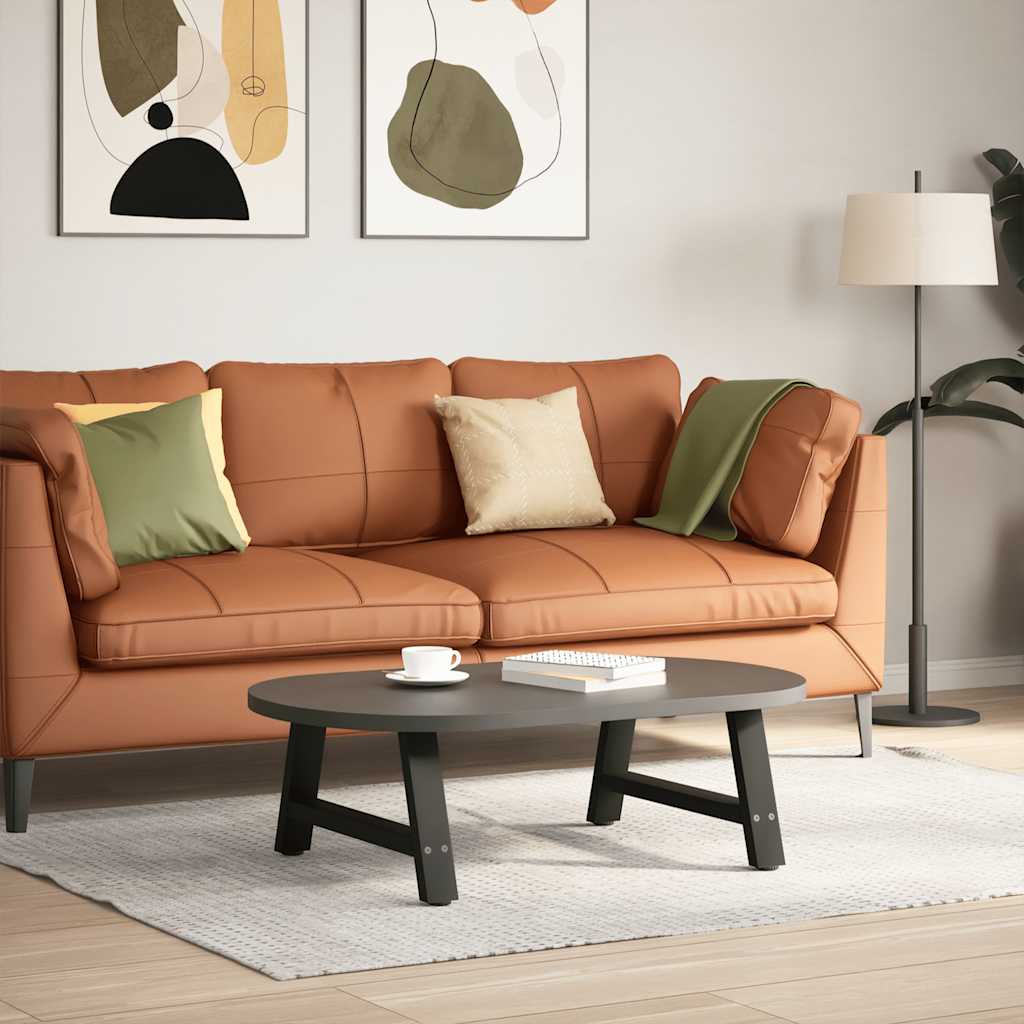 vidaXL Couchtischbeine A-Form 2 Stk. Schwarz 70x(30-31) cm Stahl