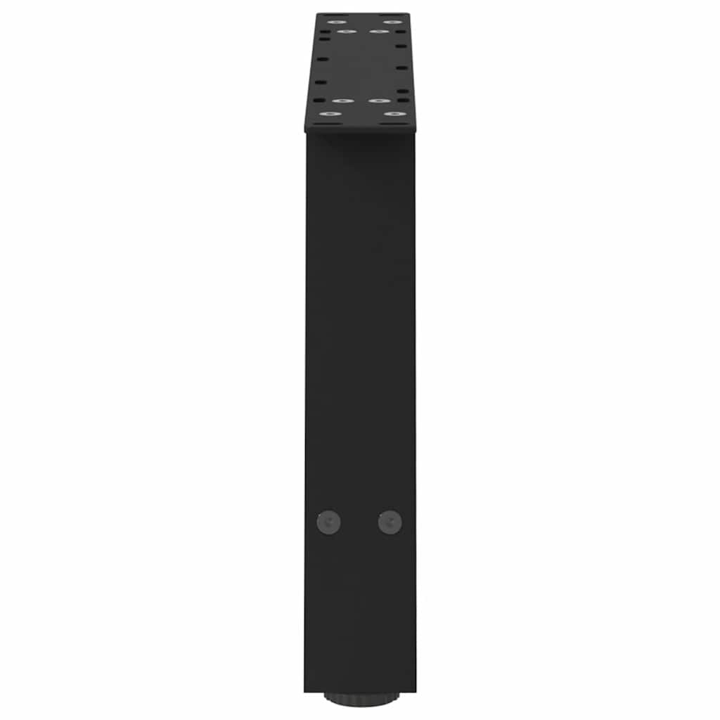 vidaXL Couchtischbeine A-Form 2 Stk. Schwarz 70x(30-31) cm Stahl