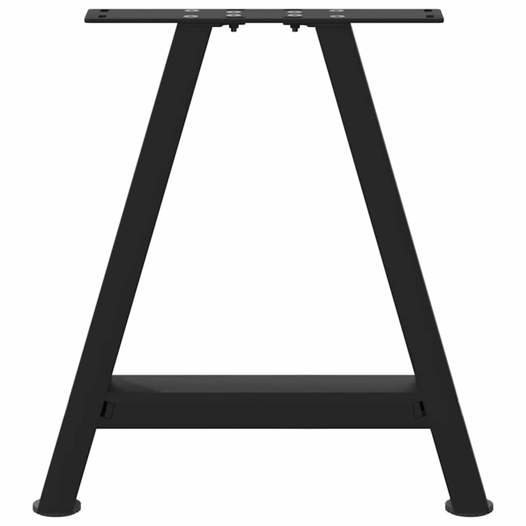 vidaXL Couchtischbeine A-Form 2 Stk. Schwarz 38x(42-43) cm Stahl