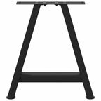 vidaXL Couchtischbeine A-Form 2 Stk. Schwarz 38x(42-43) cm Stahl