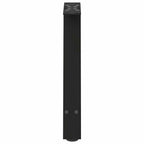 vidaXL Couchtischbeine A-Form 2 Stk. Schwarz 50x(42-43) cm Stahl