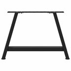 vidaXL Couchtischbeine A-Form 2 Stk. Schwarz 60x(42-43) cm Stahl