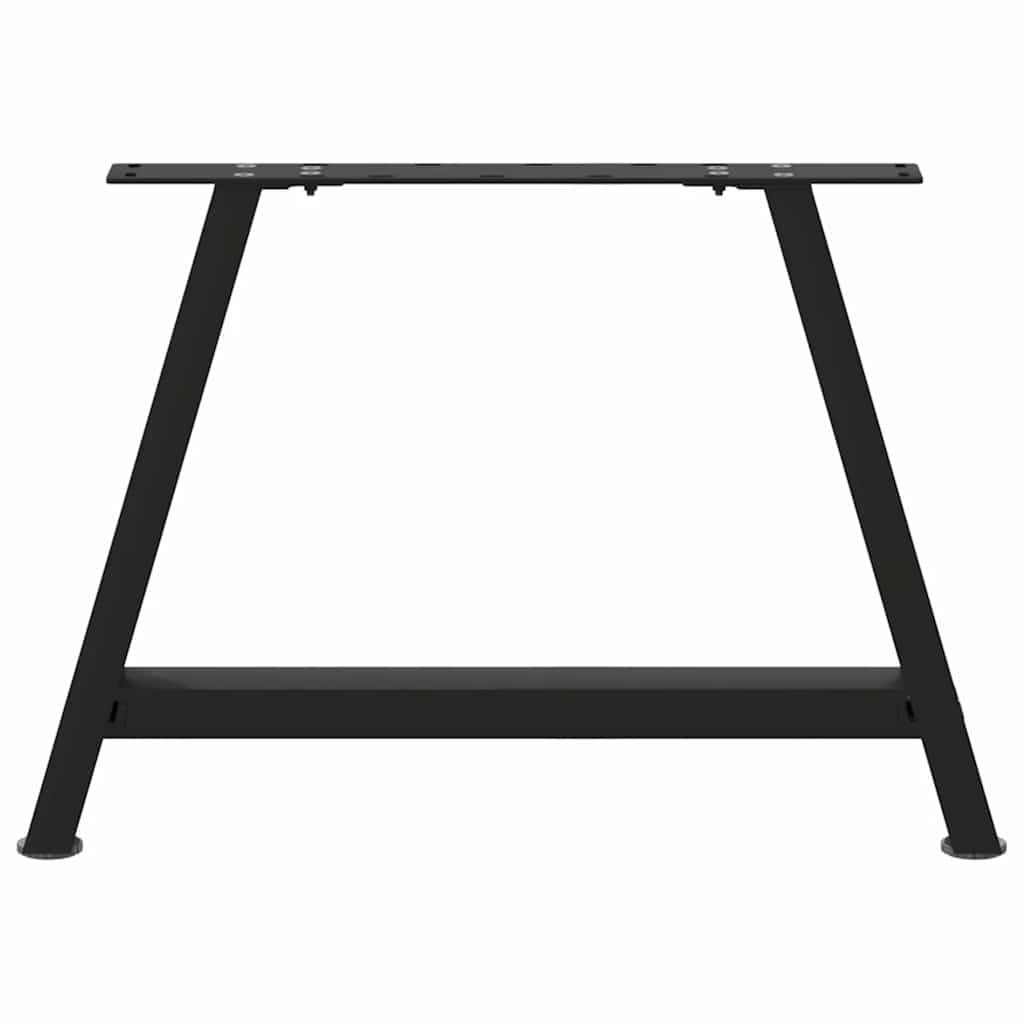 vidaXL Couchtischbeine A-Form 2 Stk. Schwarz 60x(42-43) cm Stahl