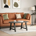 vidaXL Couchtischbeine A-Form 2 Stk. Schwarz 70x(42-43) cm Stahl