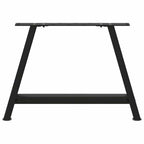 vidaXL Couchtischbeine A-Form 2 Stk. Schwarz 70x(42-43) cm Stahl