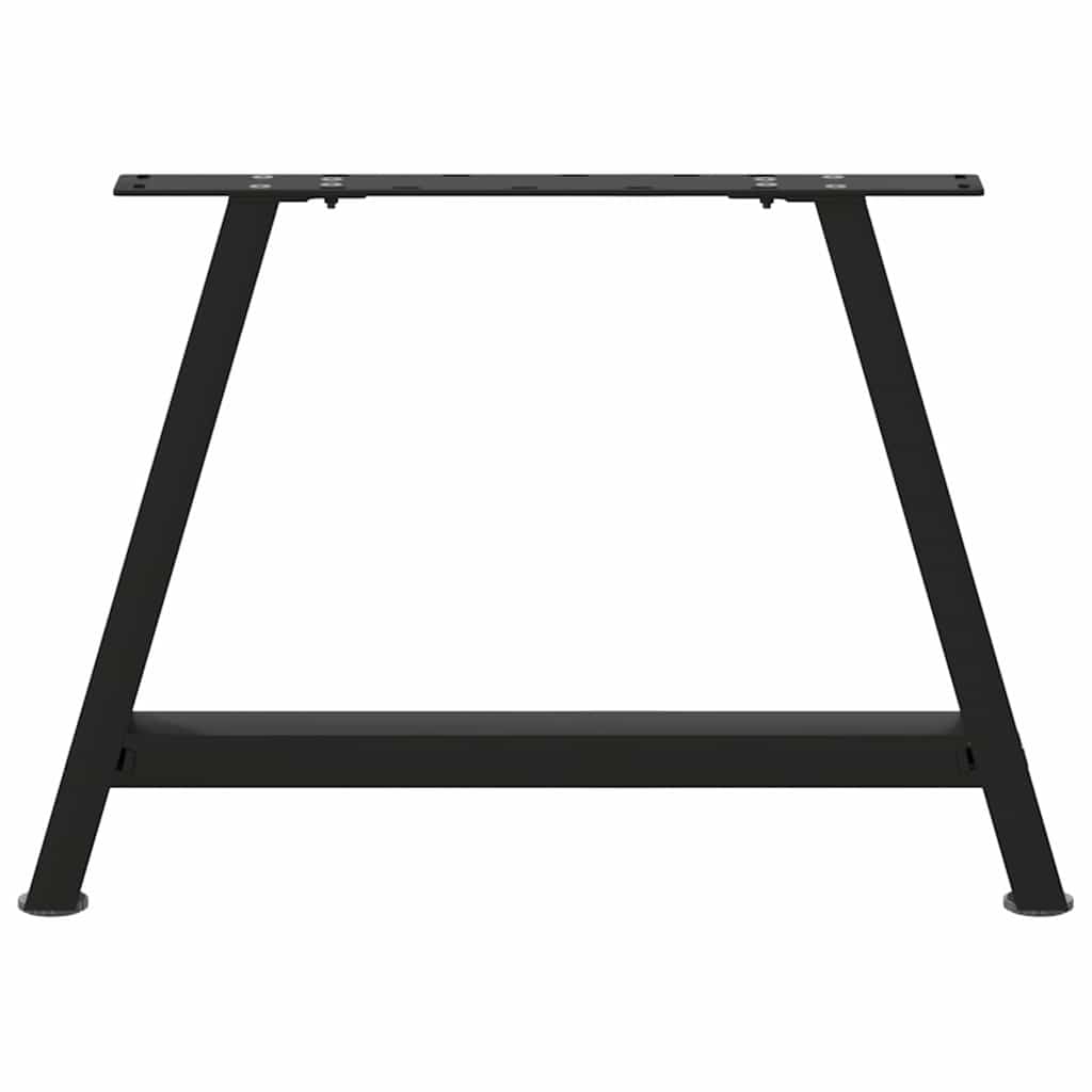 vidaXL Couchtischbeine A-Form 2 Stk. Schwarz 70x(42-43) cm Stahl