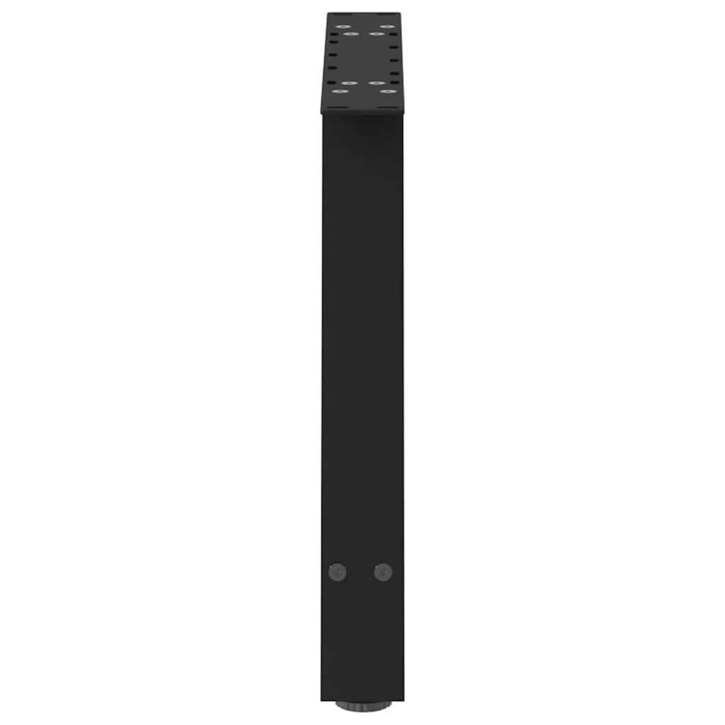 vidaXL Couchtischbeine A-Form 2 Stk. Schwarz 70x(42-43) cm Stahl