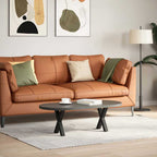 vidaXL Couchtischbeine X-Form 2 Stk. Schwarz 37x(30-31) cm Stahl