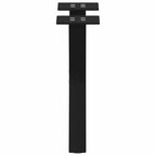 vidaXL Couchtischbeine X-Form 2 Stk. Schwarz 37x(30-31) cm Stahl