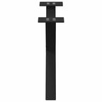 vidaXL Couchtischbeine X-Form 2 Stk. Schwarz 50x(30-31) cm Stahl