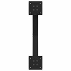 vidaXL Couchtischbeine X-Form 2 Stk. Schwarz 50x(30-31) cm Stahl