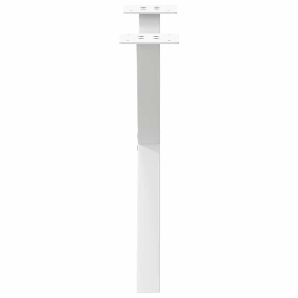vidaXL Couchtischbeine X-Form 2 Stk. Weiß 60x(42-43) cm Stahl