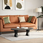 vidaXL Couchtischbeine X-Form 2 Stk. Schwarz 40x(30-31) cm Stahl